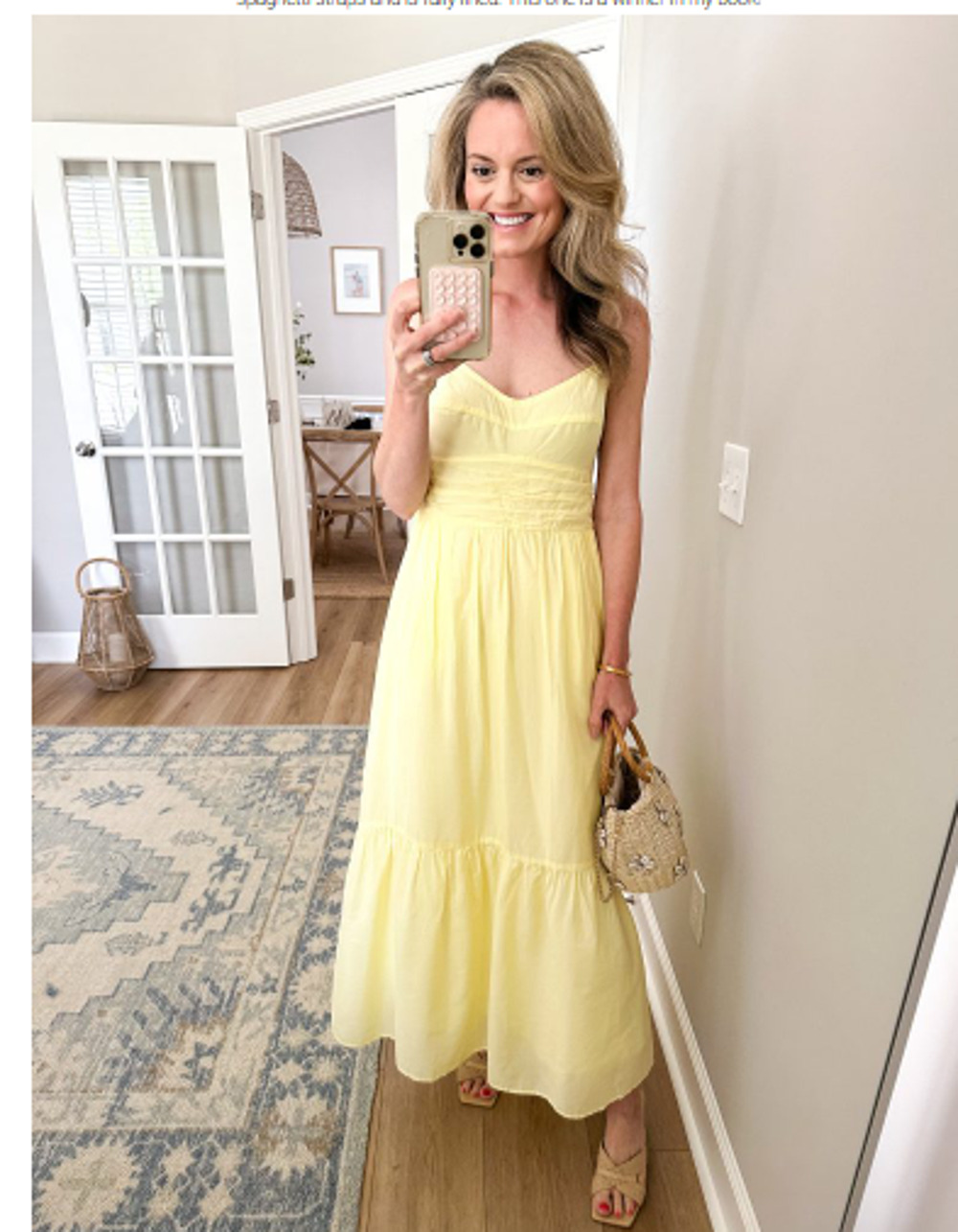 Maxi Dress Sleeveless Smocked NWT Size Medium Yellow -Universal Thread